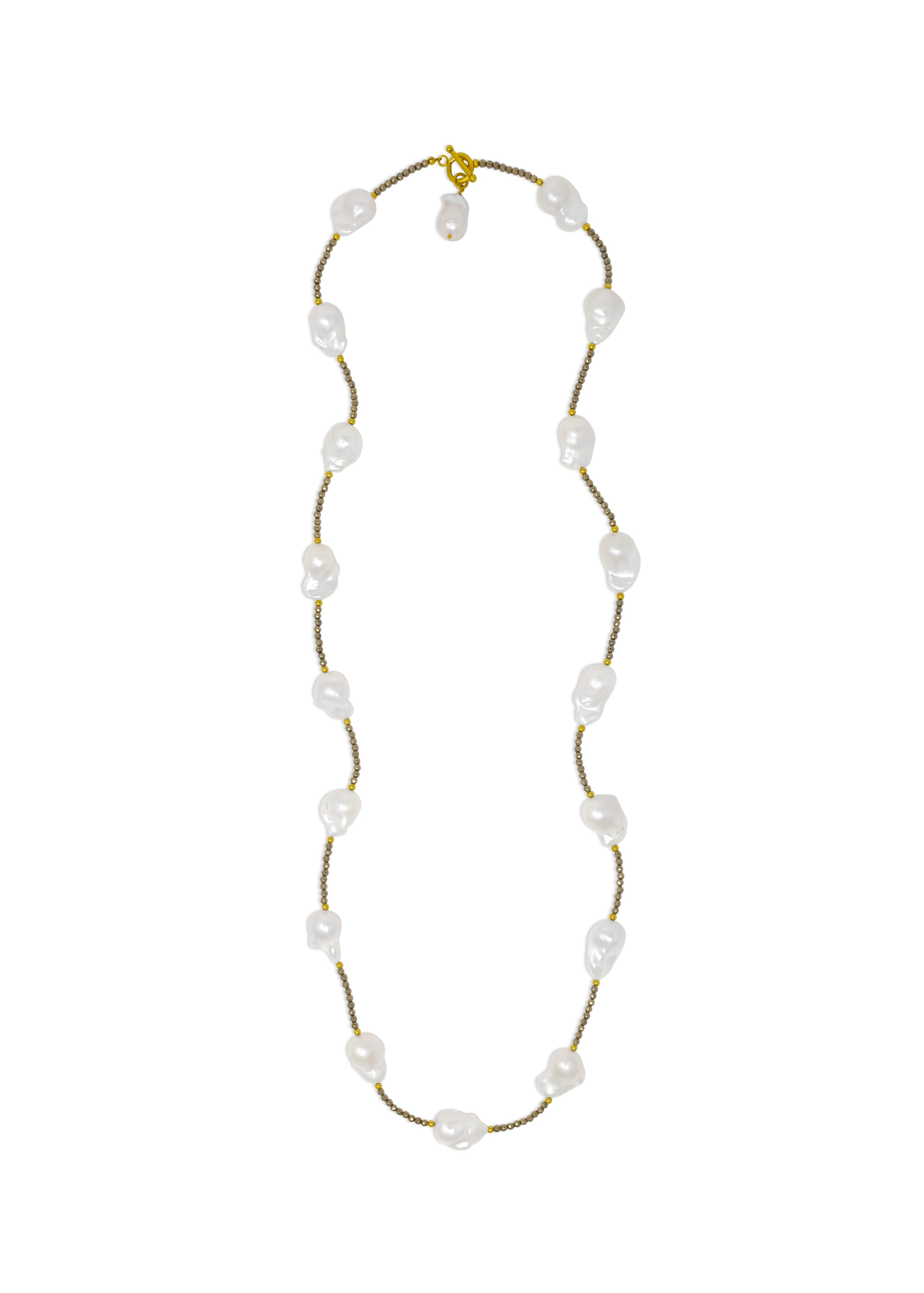 Aurea 18-Pearl Segmenti Necklace