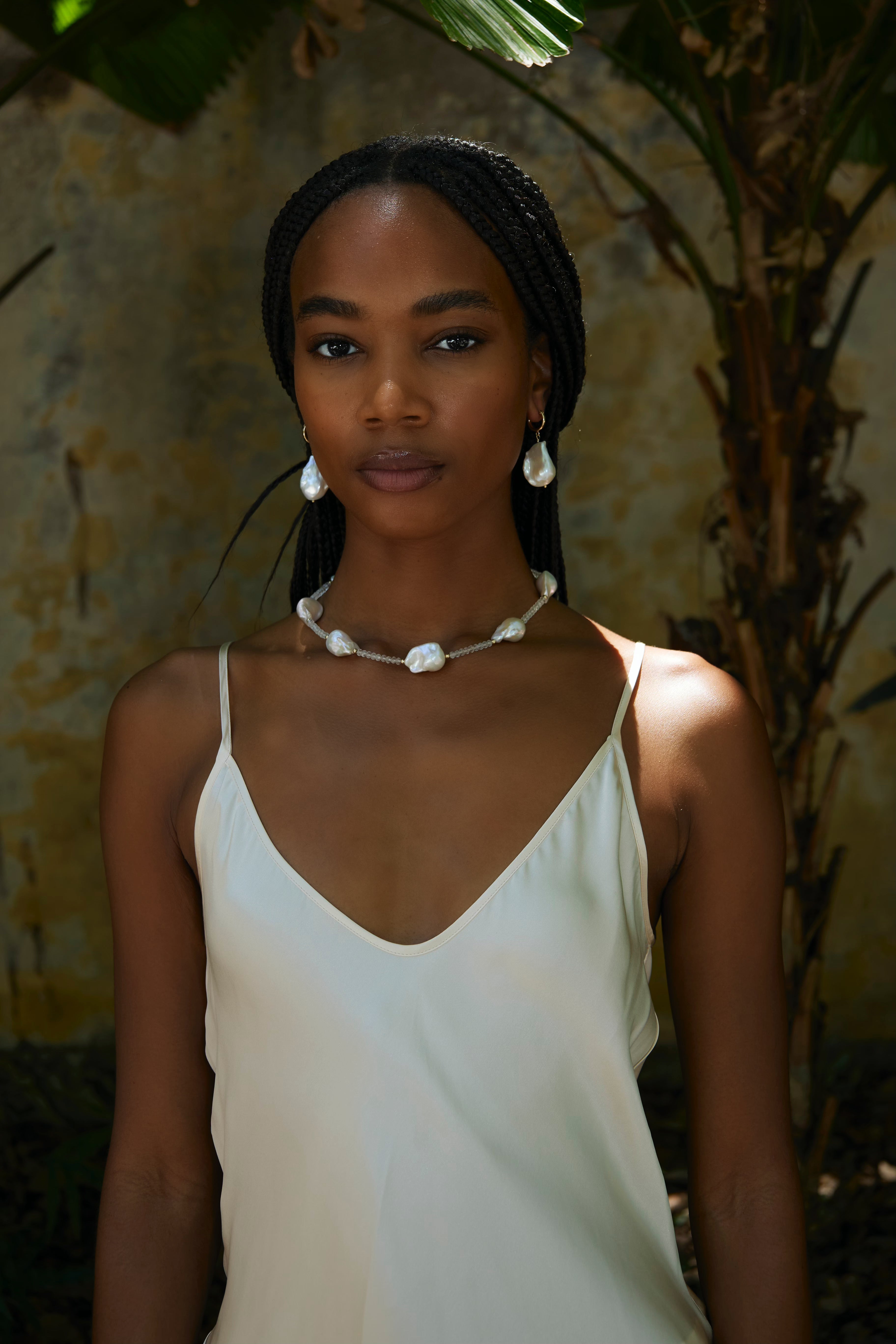 Philomena 8-Pearl Segmenti Necklace