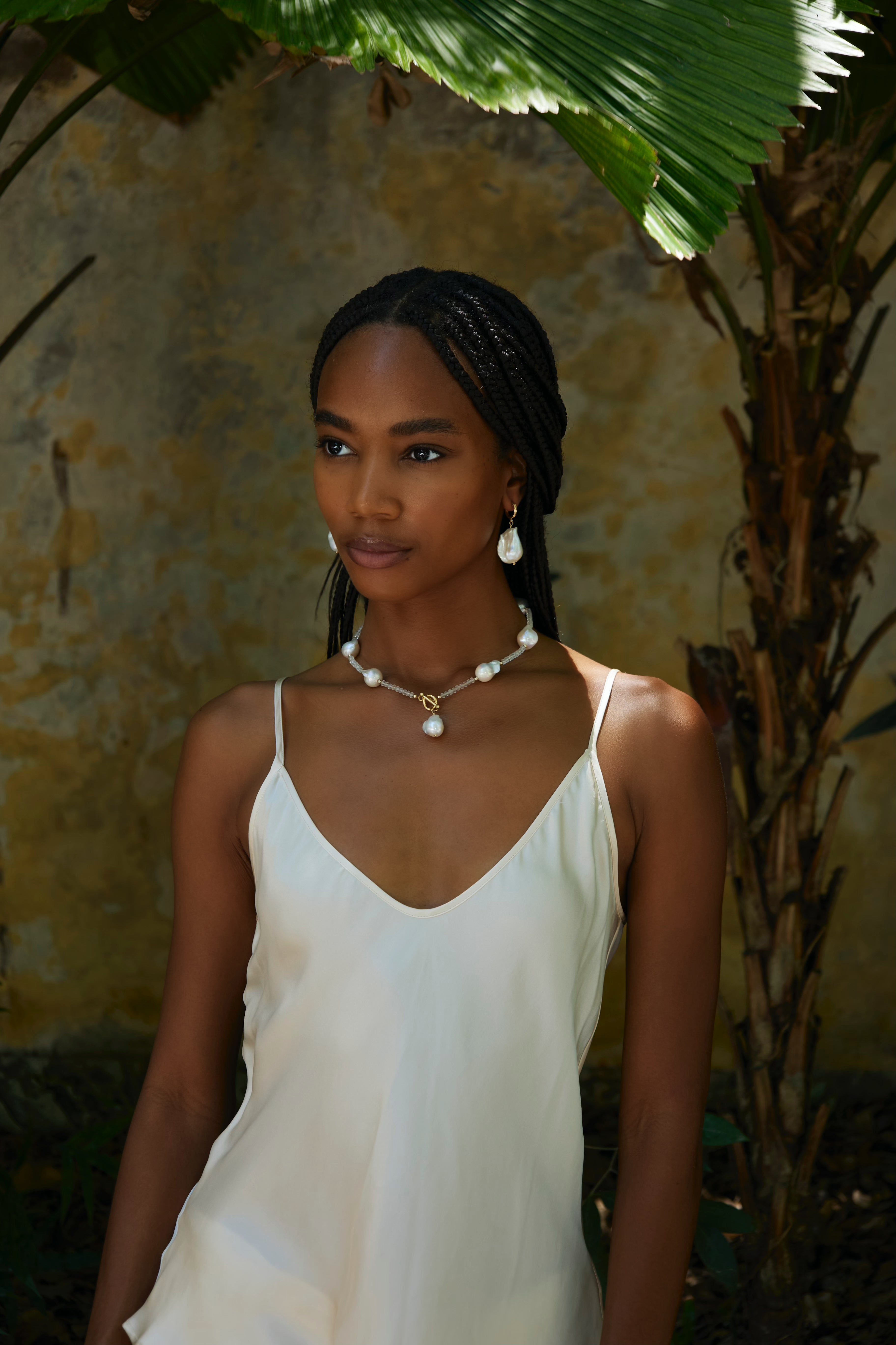 Philomena 8-Pearl Segmenti Necklace