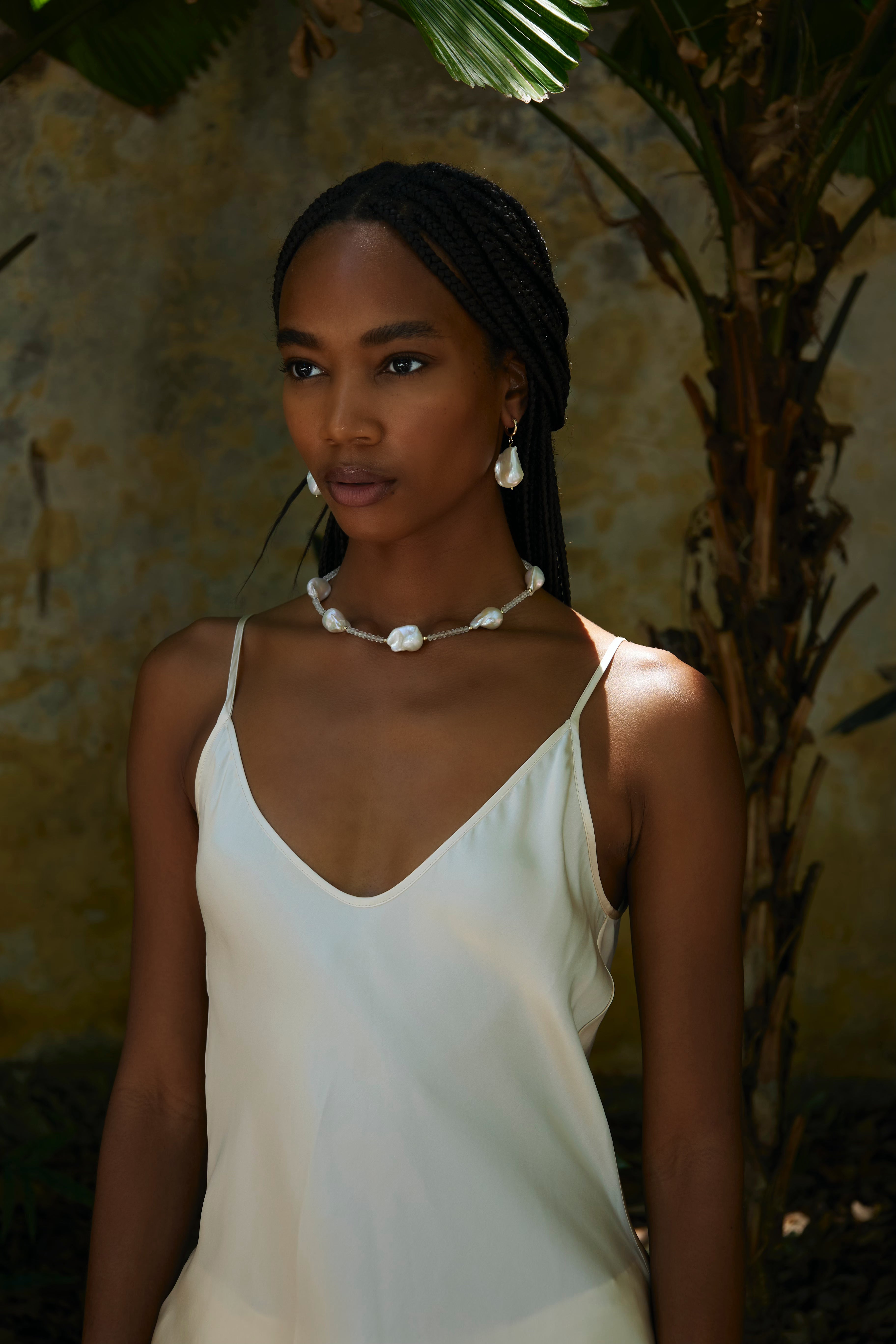 Philomena 8-Pearl Segmenti Necklace