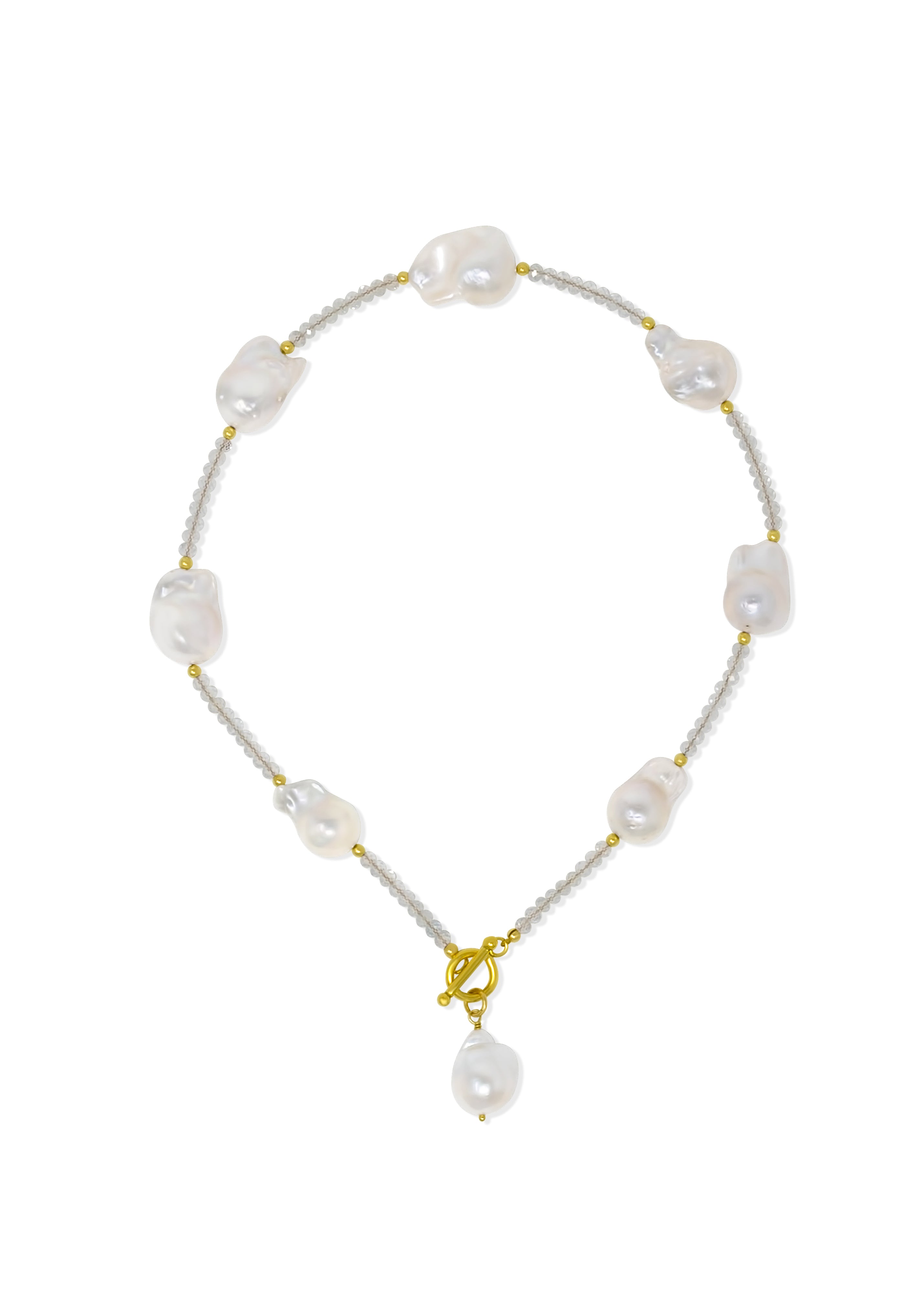 Philomena 8-Pearl Segmenti Necklace