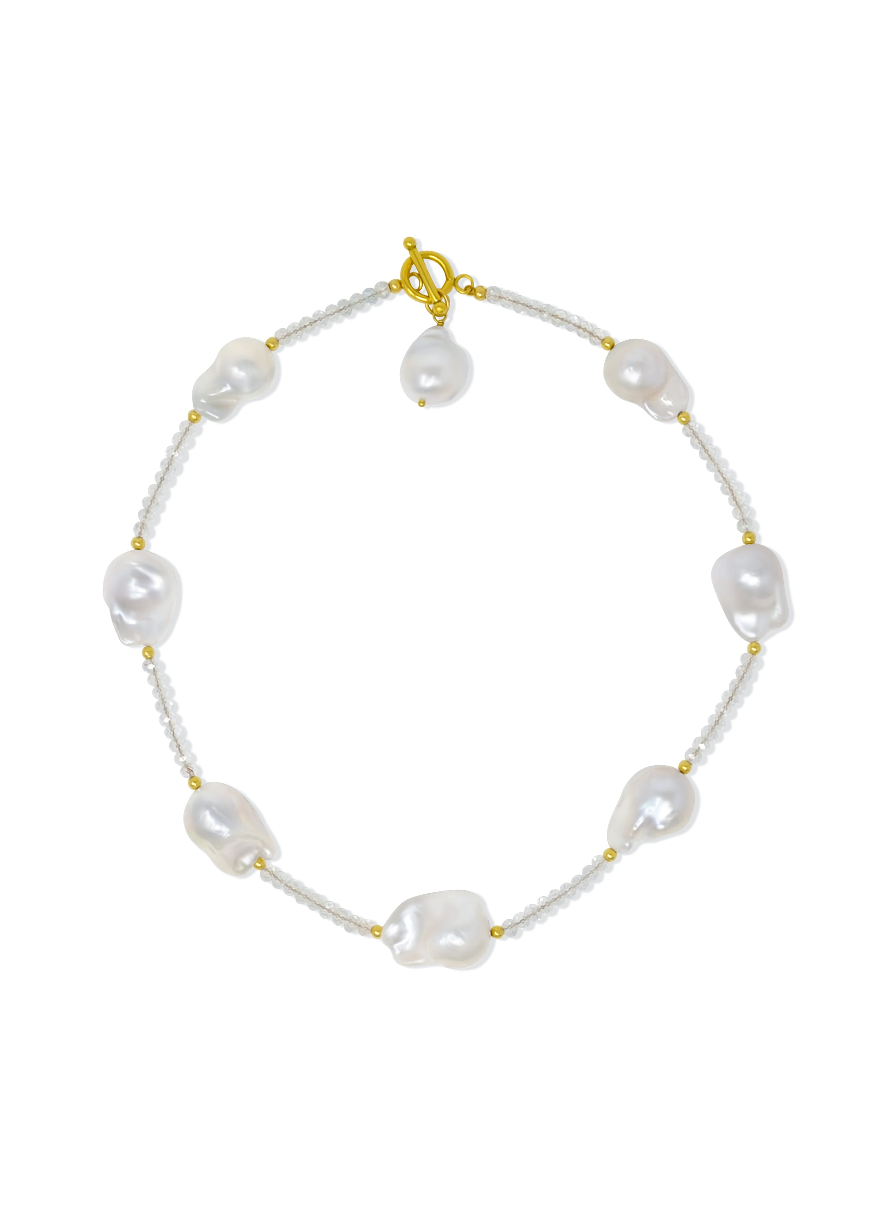 Philomena 8-Pearl Segmenti Necklace