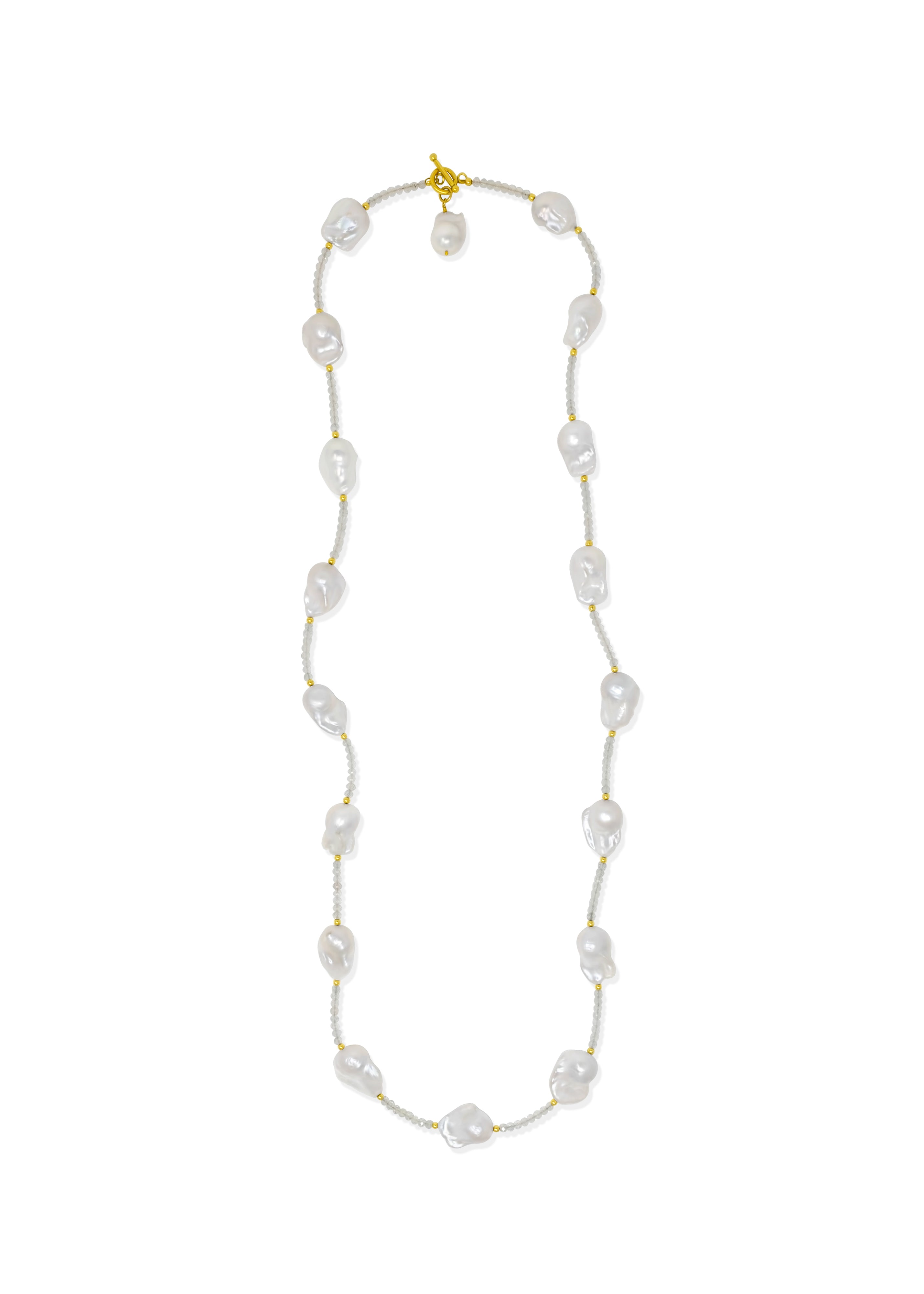 Paloma 18-Pearl Segmenti Necklace