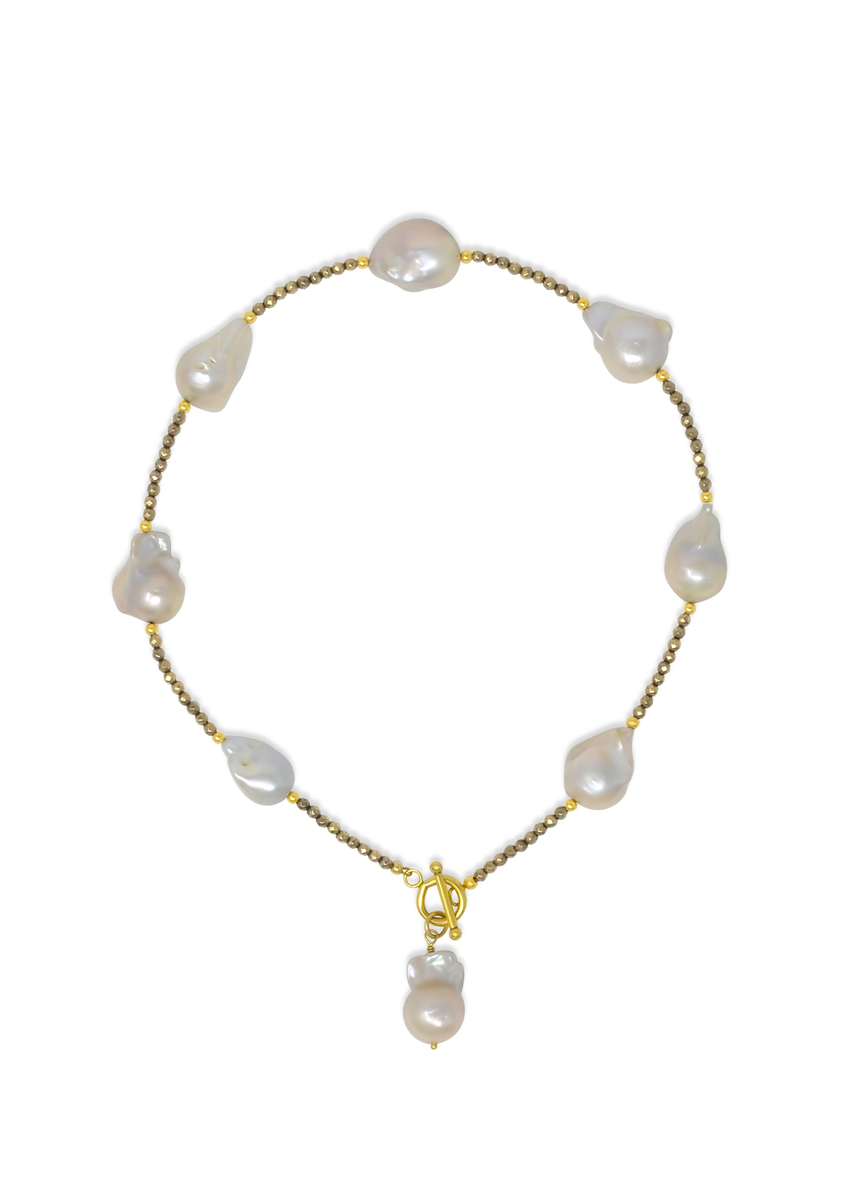 Saoirse 8-Pearl Segmenti Necklace