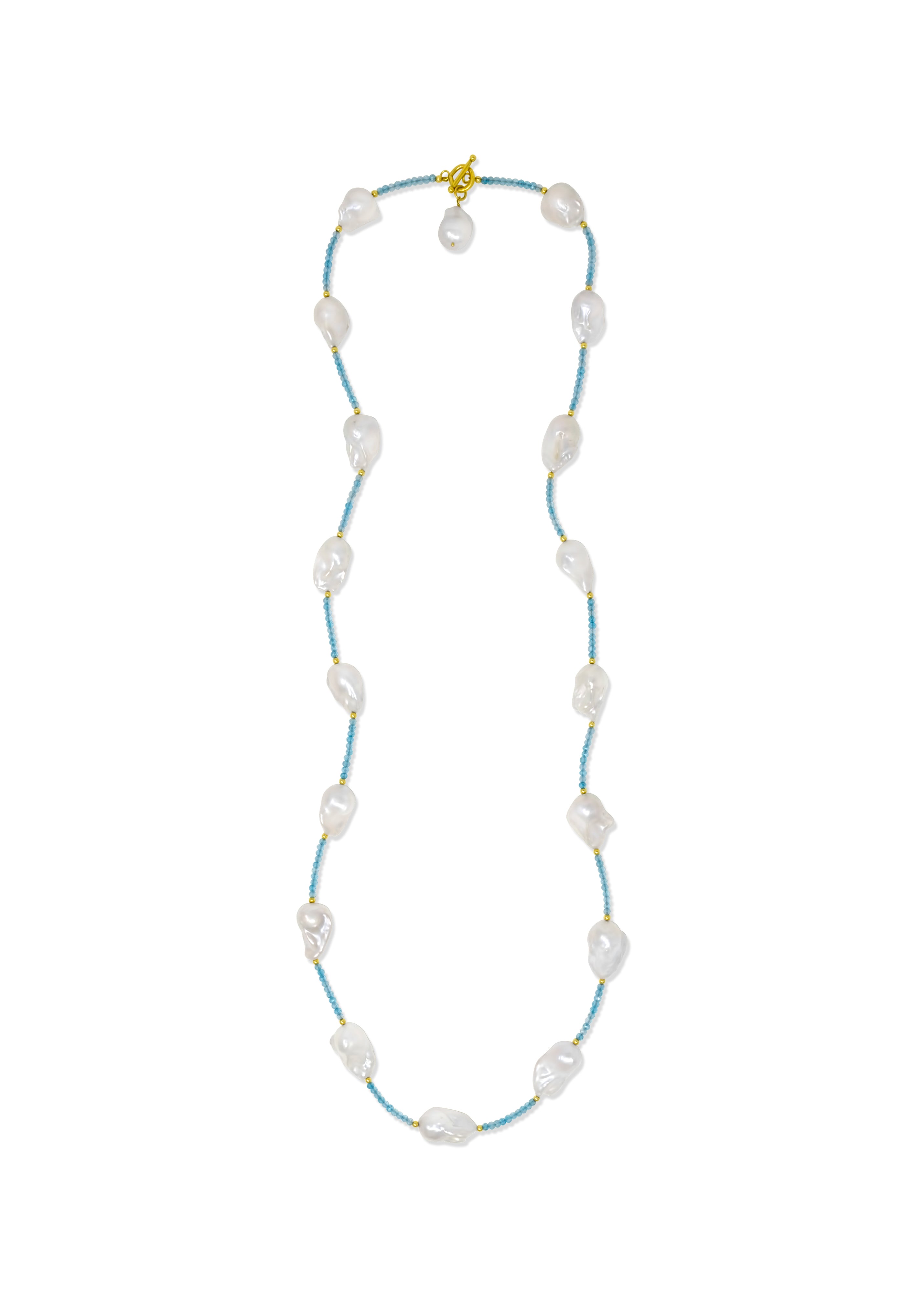 Willa 18-Pearl Segmenti Necklace